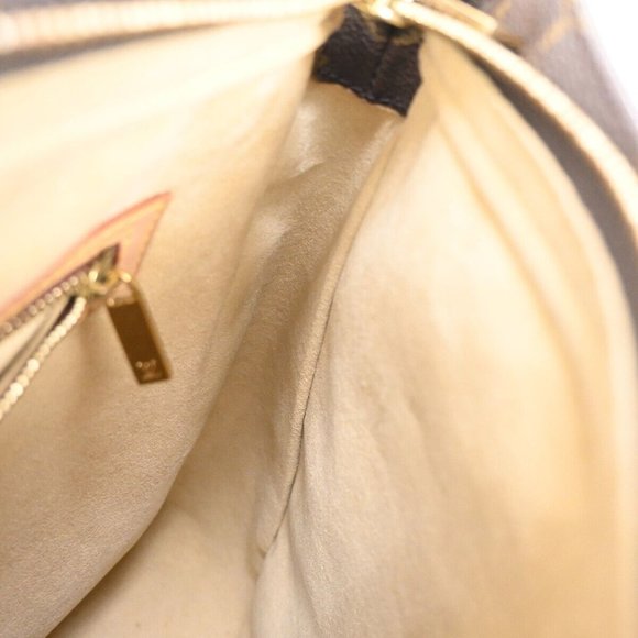 LOUIS VUITTON Logo Looping GM Shoulder Bag Monogram Leather Brown M51145 86FA268 - Picture 7 of 16